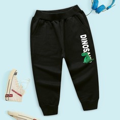 Спортивные брюки с оригинальным принтом для мальчиков Shein