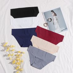 Бесшовные трусики 6шт Shein