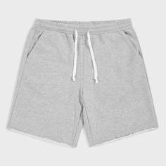 Мужские серые шорты на кулиске Shein