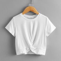 Топ с драпировкой для девочек Shein