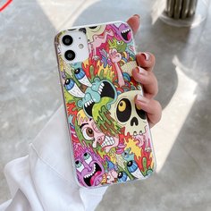 Чехол для iPhone с мультипликационным рисунком 1шт Shein