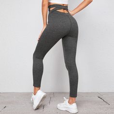 Однотонные леггинсы Shein
