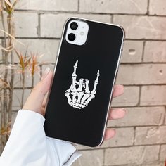 Чехол для iPhone с принтом скелета Shein