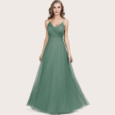 сетчатое платье со складкой и глубоким вырезом Shein