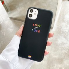LGBT чехол для iPhone с текстовым принтом Shein