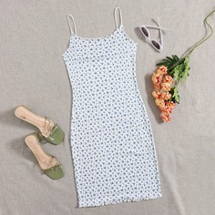 Платье с цветочным принтом Shein