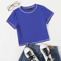 Кроп футболка Shein