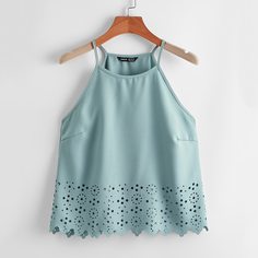 Топ с лазерной вырезкой Shein