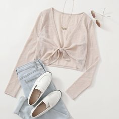 Сетчатый топ с узлом Shein
