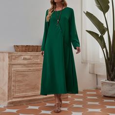 Однотонное платье Shein