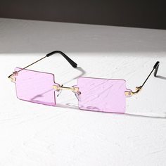 Квадратные солнцезащитные очки без оправы Shein