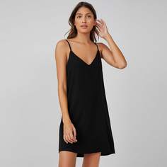 Однотонное платье на бретельках Shein