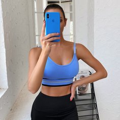 Полосатый Спортивные бюстгальтеры Shein