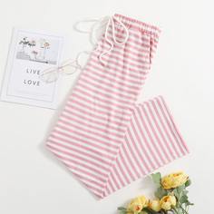 Брюки для сна в горошек с узлом Shein