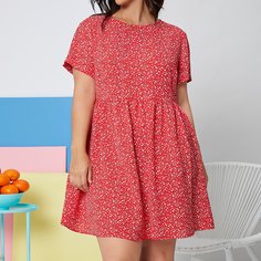 Платье размера плюс с принтом Shein