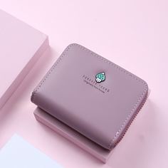 Маленький кошелек на молнии с текстовым рисунком Shein