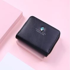 Маленький кошелек на молнии с текстовым рисунком Shein