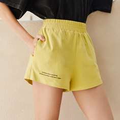 Шорты с текстовым принтом Shein