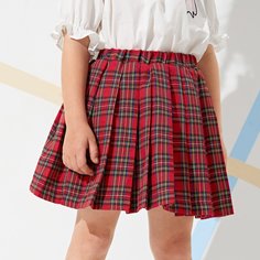 Юбка в клетку для девочек Shein