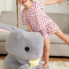 Пижама с вишневым принтом для девочек Shein
