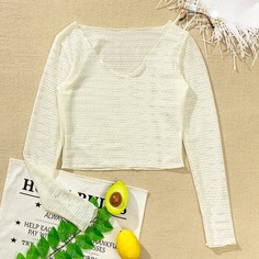 Одноцветный Накидки Shein