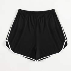Контрастная отделка Спортивный Шорты Shein