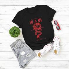Животный Повседневный Футболка размера плюс Shein