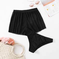 Трусики бикини и шорты размера плюс 2шт Shein