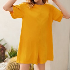 Однотонный комбинезон Shein
