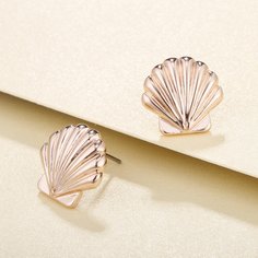 Серьги-гвоздики в форме ракушки Shein