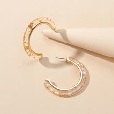 Прозрачные открытые серьги-кольца Shein