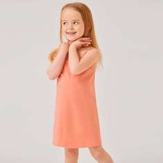 Однотонное платье на бретелях для девочек Shein