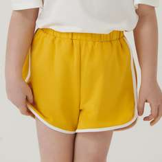 Шорты с контрастной отделкой для девочек Shein