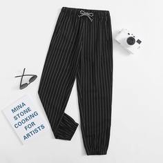 Карман Полосатый Повседневный Брюки для мальчиков Shein