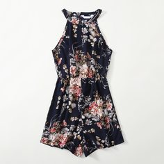 Со цветочками Бохо Комбинезоны Shein