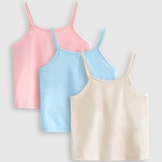 Однотонный топ для девочек 3шт Shein