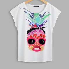 Объект Повседневный Футболки Shein