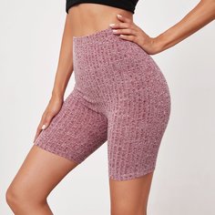 Трикотажные байкерские шорты Shein