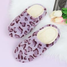 Плюшевые шлепанцы с леопардовым рисунком Shein