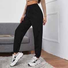 узел Одноцветный Спортивный Брюки Shein