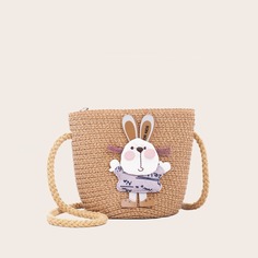 Соломенная сумка через плечо для девочек Shein