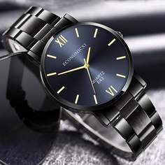 Мужские круглые кварцевые часы Shein