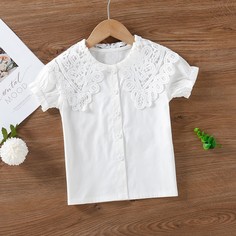 Блузка на пуговицах для девочек Shein