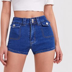 Джинсовые шорты скинни Shein