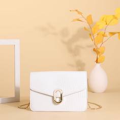 На цепочке Крокодил Элегантный Сумка через плечо Shein