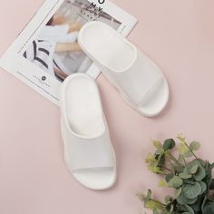 Одноцветный Модный Тапочки и вьетнамки Shein