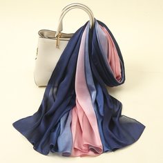 Контрастный цвет Повседневный Шарфы Shein