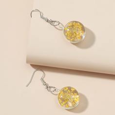 Серьги-подвески с цветком Shein