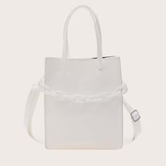 Минималистичная сумка-сэтчел с цепочкой Shein