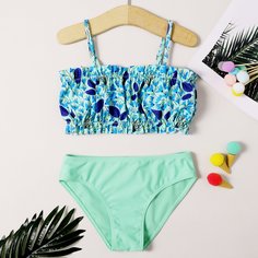 Цветочный Бохо Купальники для девочек Shein